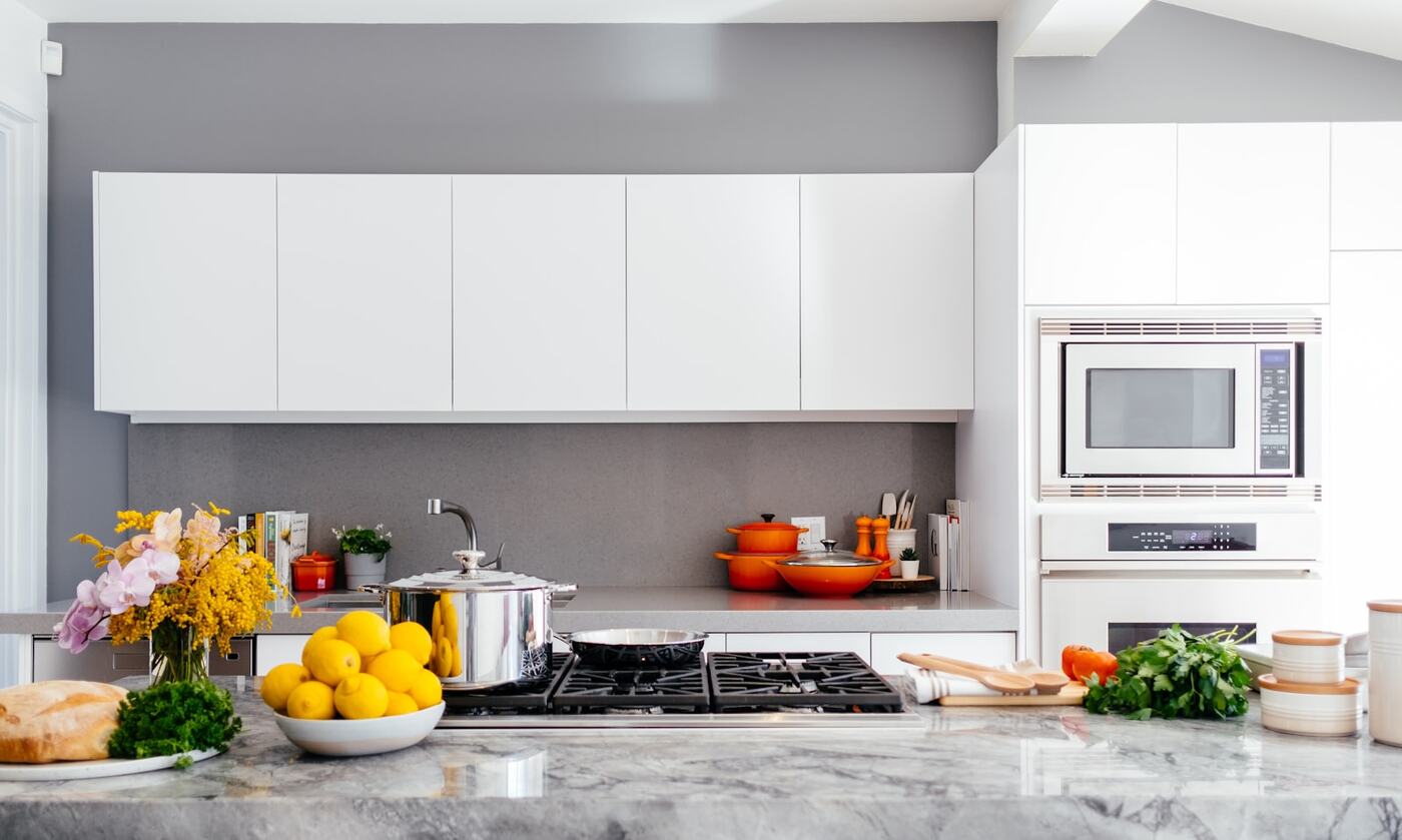 Kitchen renovation: detail photograph