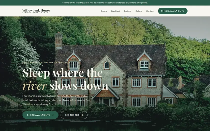 Home page of Willowbank House